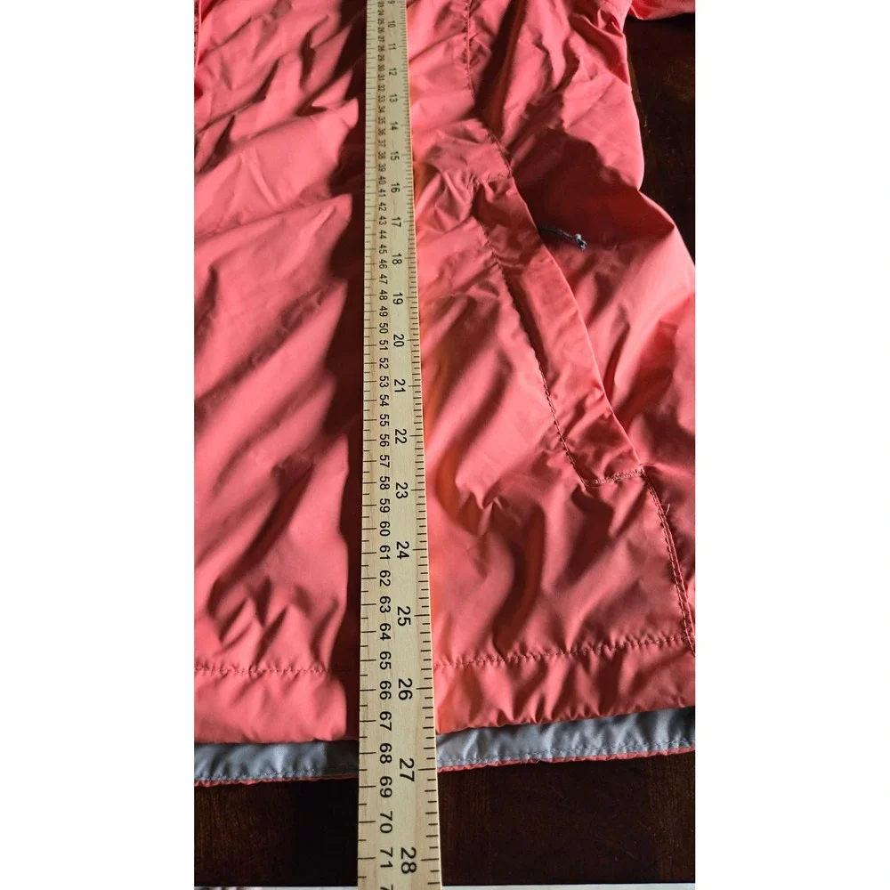 Columbia Womens 1X Arcadia II Rain Jacket Coral Pink Hooded Waterproof Shell